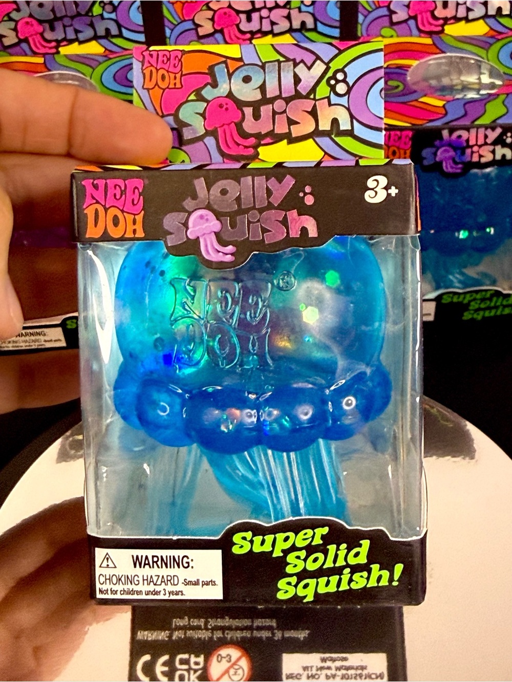 Needoh Jellysquish - Glitter Blue
